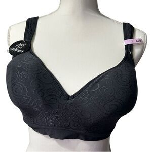BALI women’s black wirefree cool comfort bra style DF3463 40D NWT